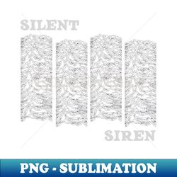 silent - decorative sublimation png file - enhance your apparel with stunning detail