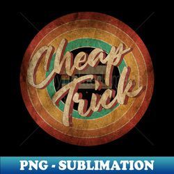 cheap trick vintage circle art - png sublimation digital download - perfect for sublimation art