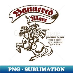 bannered mare - special edition sublimation png file - stunning sublimation graphics