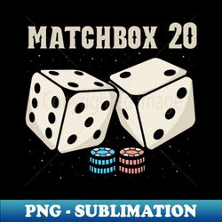 dice matchbox 20 - decorative sublimation png file - spice up your sublimation projects