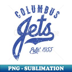 columbus jets - trendy sublimation digital download - vibrant and eye-catching typography