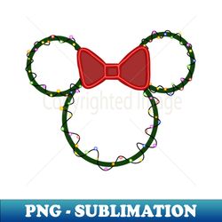 Mickey Wreath - Instant PNG Sublimation Download - Enhance Your Apparel with Stunning Detail