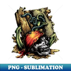 Skull Pirate - PNG Transparent Sublimation Design - Perfect for Personalization