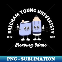 PENCIL AND NOTEBOOK BYUI - Unique Sublimation PNG Download - Capture Imagination with Every Detail