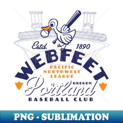 portland webfeet baseball - instant sublimation digital download - create with confidence