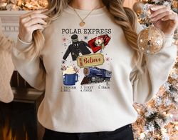 believe polar express sweatshirt, believe christmas shirt, christmas polar express shirt, christmas movie shirt, christm