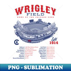 wrigley field - signature sublimation png file - unlock vibrant sublimation designs