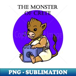 the monster of crete - png transparent sublimation file - transform your sublimation creations