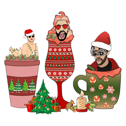 bad bunny christmas coffee png, bad bunny png, merry xmas png, christmas coffee, christmas latte png instant download