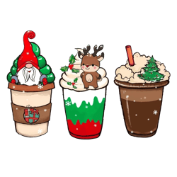 gnome christmas coffee png, merry xmas png, merry xmas png, christmas png, christmas latte png instant download