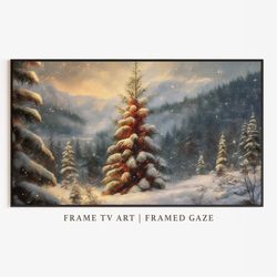 samsung frame tv art winter  christmas frame tv  holiday art  digital download.jpg