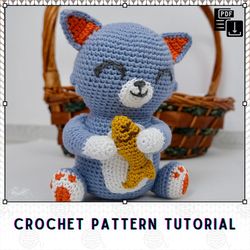 cat who loves the fish crochet pattern: adorable diy handcraft for beginners