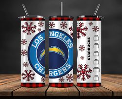 Los Angeles Chargers Christmas Tumbler Png, NFL Merry Christmas Png, NFL, NFL Football Png 17