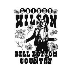 lainey wilson music bell bottom country svg cricut files