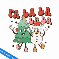 la la la la la retro christmas png