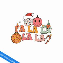 la la la la la retro christmas png