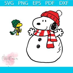 funny winter snoopy snowman christmas svg cricut files