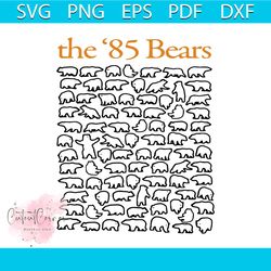 unique the 85 bears nfl chicago bears svg design file