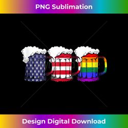 beer american flag drinking gay pride lesbian lgbt rainbow tank to - bohemian sublimation digital download - striking & memorable impressions