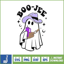 boo-jee stanley tumbler inspired ghost svg, fall sublimation design for t-shirt printing sticker spooky halloween svg (9