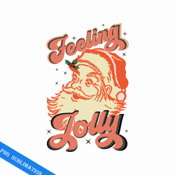 feeling jolly retro christmas png