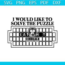 i would like to solve the puzzle eat shit pitt svg download