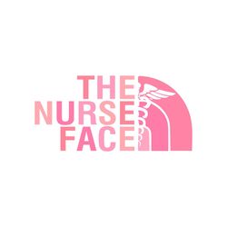 the nurse face pink version svg graphic design file