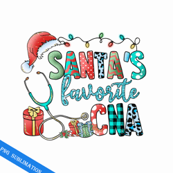 santa favorite retro christmas png