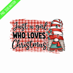 just a girl retro christmas png