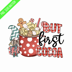 but first cocoa retro christmas png