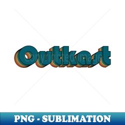 outkast  outkast retro rainbow typography style  70s - elegant sublimation png download - perfect for creative projects