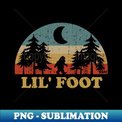 lil foot - baby bigfoot - signature sublimation png file - create with confidence