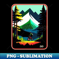 outdoor sport nature park forest mountain bike - png transparent sublimation design - perfect for creative projects