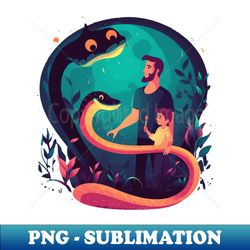 snake fathers day - special edition sublimation png file - unleash your inner rebellion