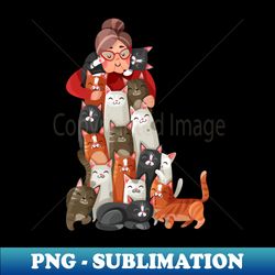 cat lover - vintage sublimation png download - bold & eye-catching