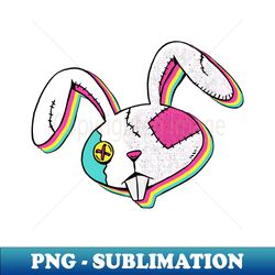 colorful head bunny - artistic sublimation digital file - stunning sublimation graphics