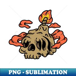 skull candle - high-quality png sublimation download - bring your designs to life