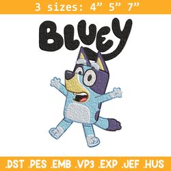 bluey embroidery, bluey cartoon embroidery, cartoon embroidery, cartoon shirt, embroidery file, digital download.