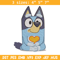 bluey embroidery, bluey cartoon embroidery, cartoon embroidery, embroidery file, cartoon shirt, digital download.
