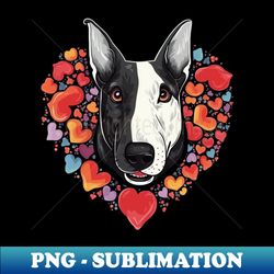 Bull Terrier Valentine Day - Stylish Sublimation Digital Download - Transform Your Sublimation Creations