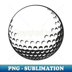 golf ball - artistic sublimation digital file - fashionable and fearless