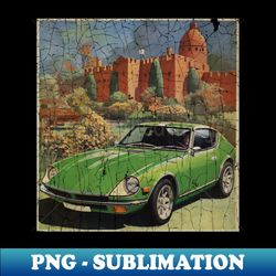 Urban city Datsun - Artistic Sublimation Digital File - Fashionable and Fearless