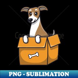 cute puppy playing in box - instant png sublimation download - defying the norms