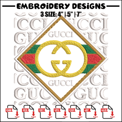 gucci design embroidery design, gucci embroidery, brand embroidery, logo shirt, embroidery file, digital download