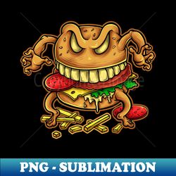 Burger - Vintage Sublimation PNG Download - Boost Your Success with this Inspirational PNG Download