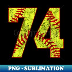 Fastpitch Softball Number 74 74 Softball Shirt Jersey Uniform Favorite Player Biggest Fan - Professional Sublimation Digital Download - Perfect for Creative Projects