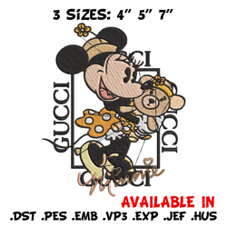 gucci minnie mouse embroidery design, gucci embroidery, disney design, embroidery file, cartoon shirt, instant download.