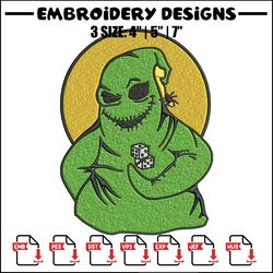 oogie boogie embroidery design, oogie boogie embroidery, halloween design, embroidery file, digital download.
