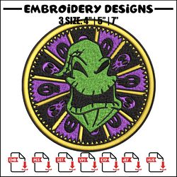 oogie boogie logo embroidery design, oogie boogie logo embroidery, halloween design, embroidery file, digital download.