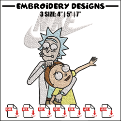 rick and morty just rick it embroidery design, cartoon embroidery, logo nike design, embroidery file, instant download.